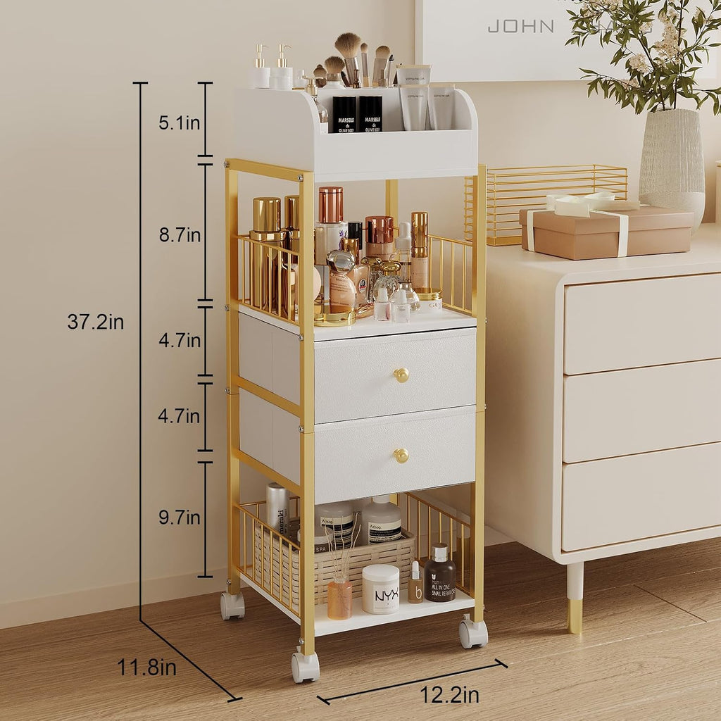 Makeup Organizer Storage Cart with Drawers Large Skincare organizers