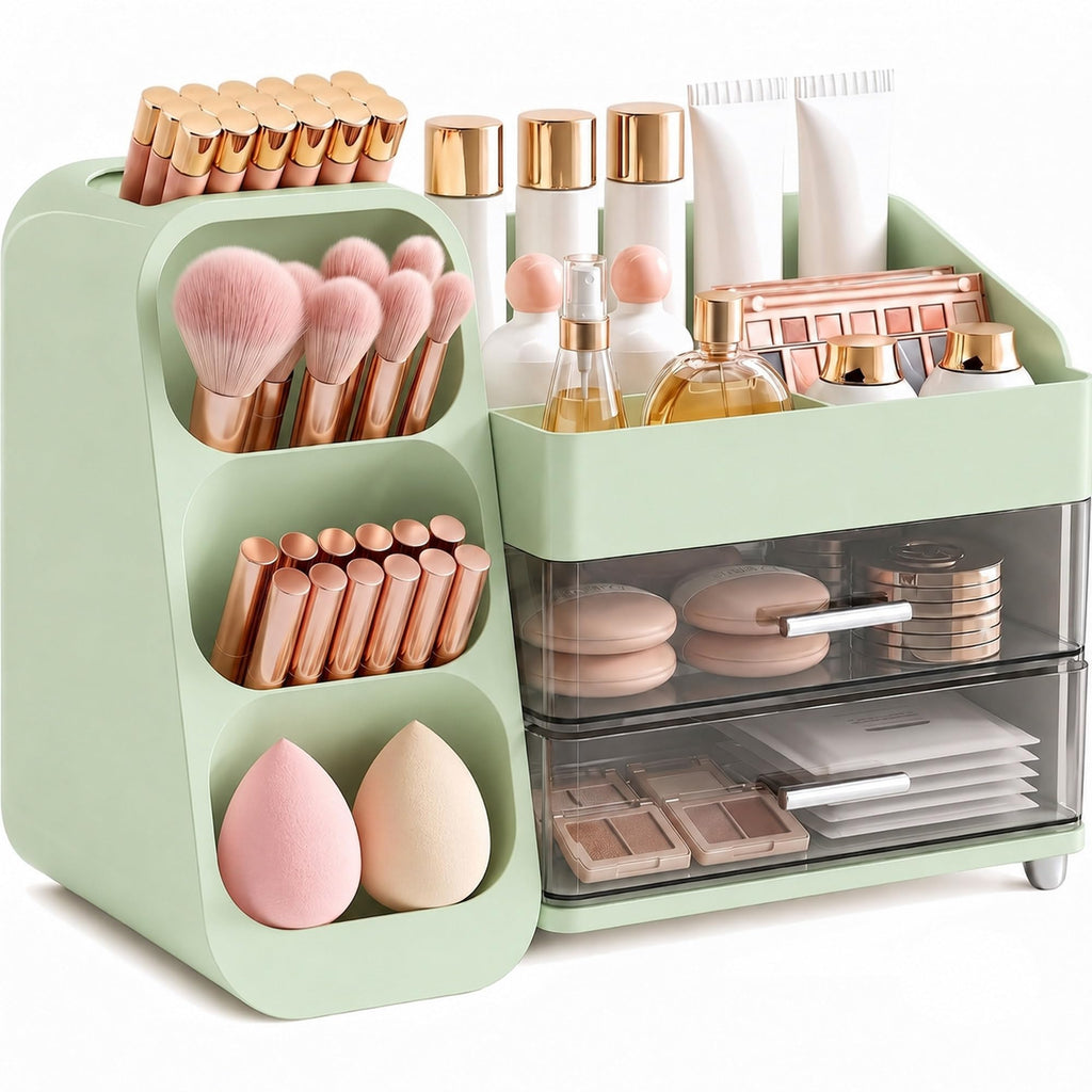 Large Makeup Organizer Countertop for Vanity Skincare Organizers Cream