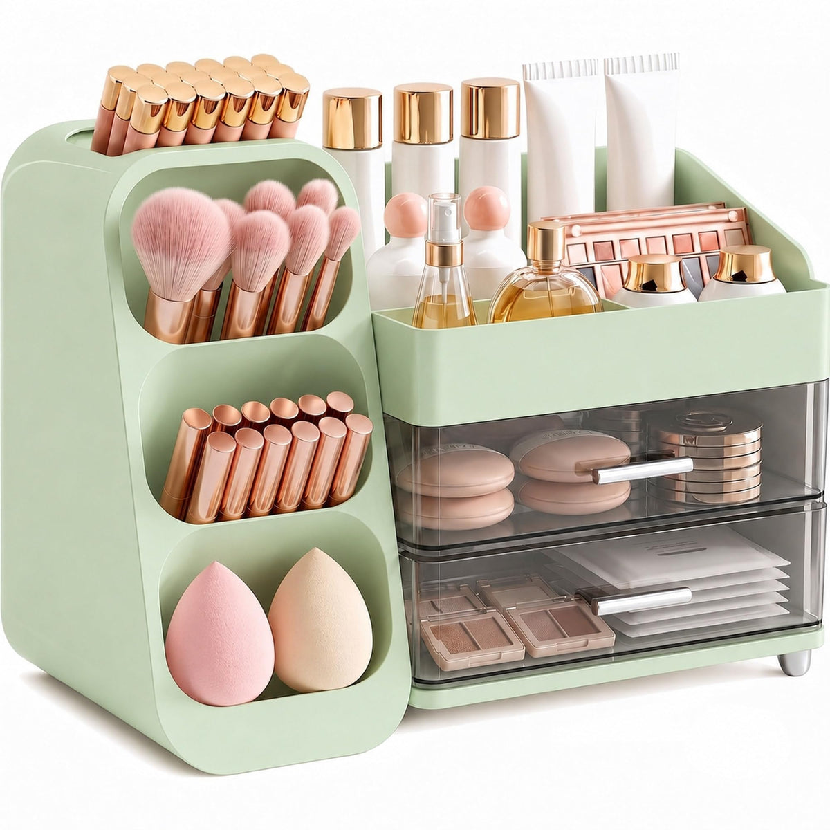 Large Makeup Organizer Countertop for Vanity Skincare Organizers Cream