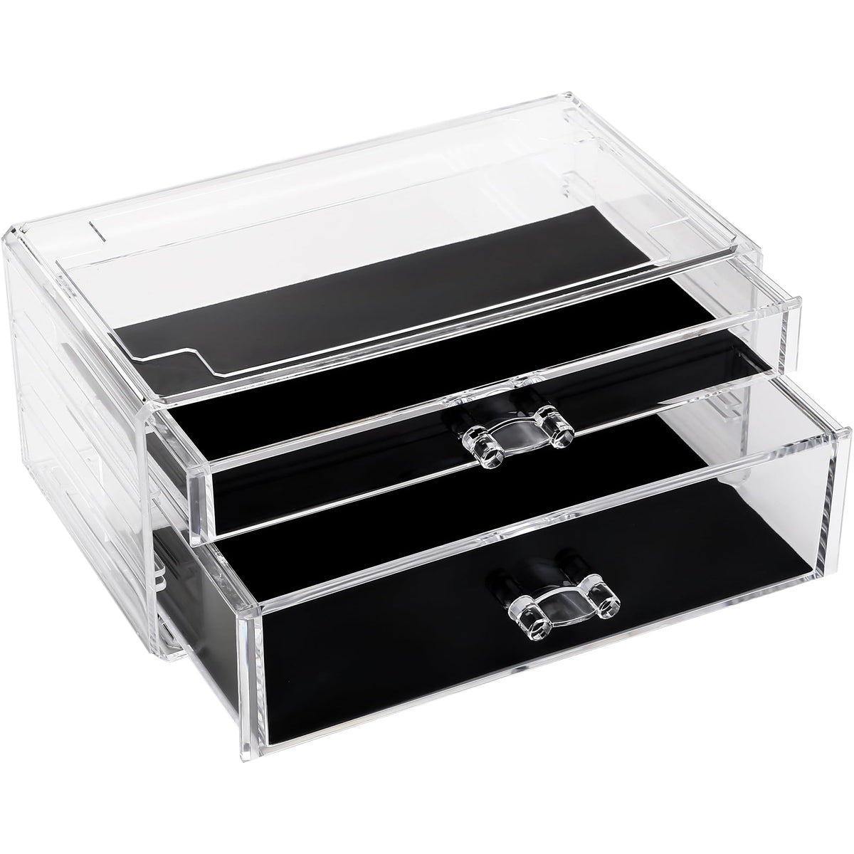 Sea Team Stackable Clear Acrylic 16-Slot Lipstick Organizer for Vanity