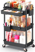 SUNALLY Rolling Makeup Cart with Drawers, Rolling Vanity Nail Cart, White
