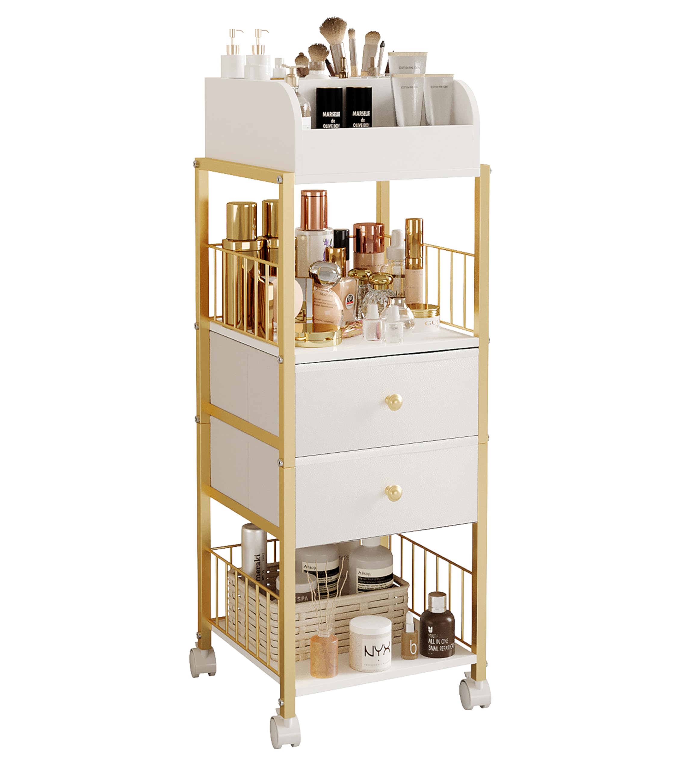 Makeup Organizer Storage Cart with Drawers Large Skincare organizers