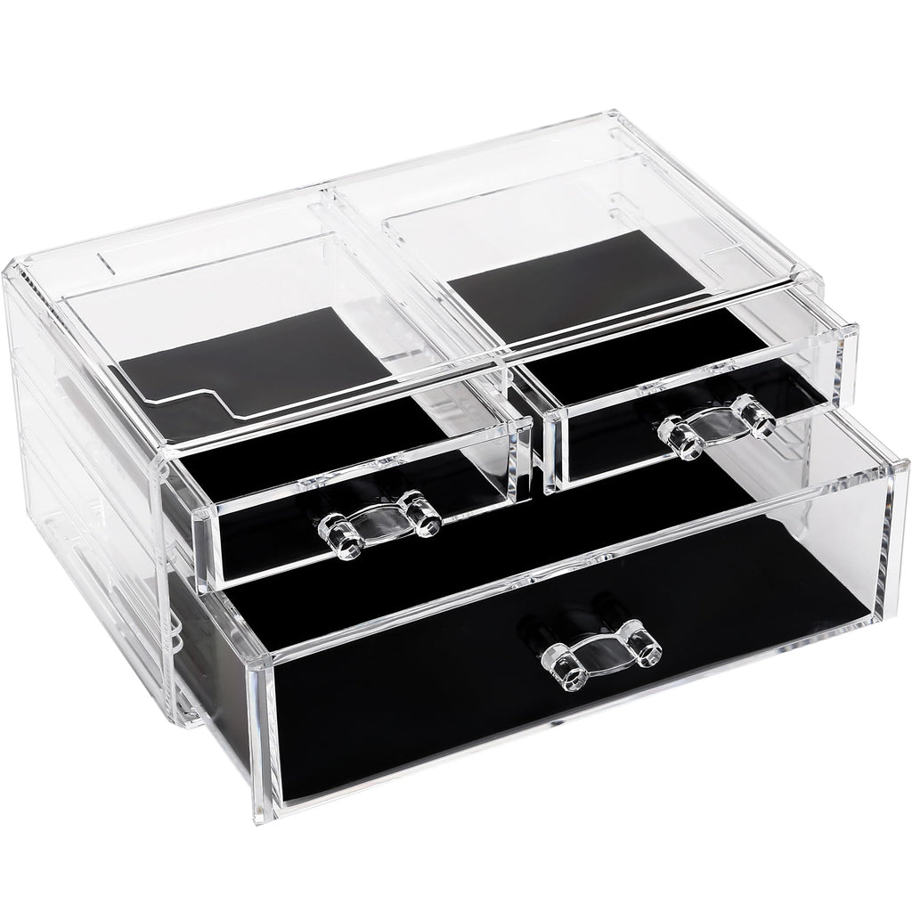 Sea Team Stackable Clear Acrylic 16-Slot Lipstick Organizer for Vanity