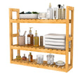 Domax Bamboo Bathroom Shelf 3-Tier Wall Mount Storage Rack Multifunctional Adjustable Layer Free Standing Over Toilet Utility Shelves Living Room Kitchen (Black)
