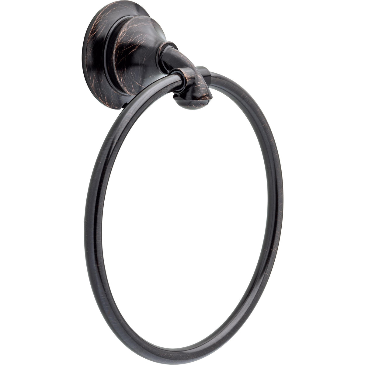 Delta Hand Towel Holder | Champagne Bronze Ring for Hanging Towels in Kitchen, Bathroom | Linden Accessories