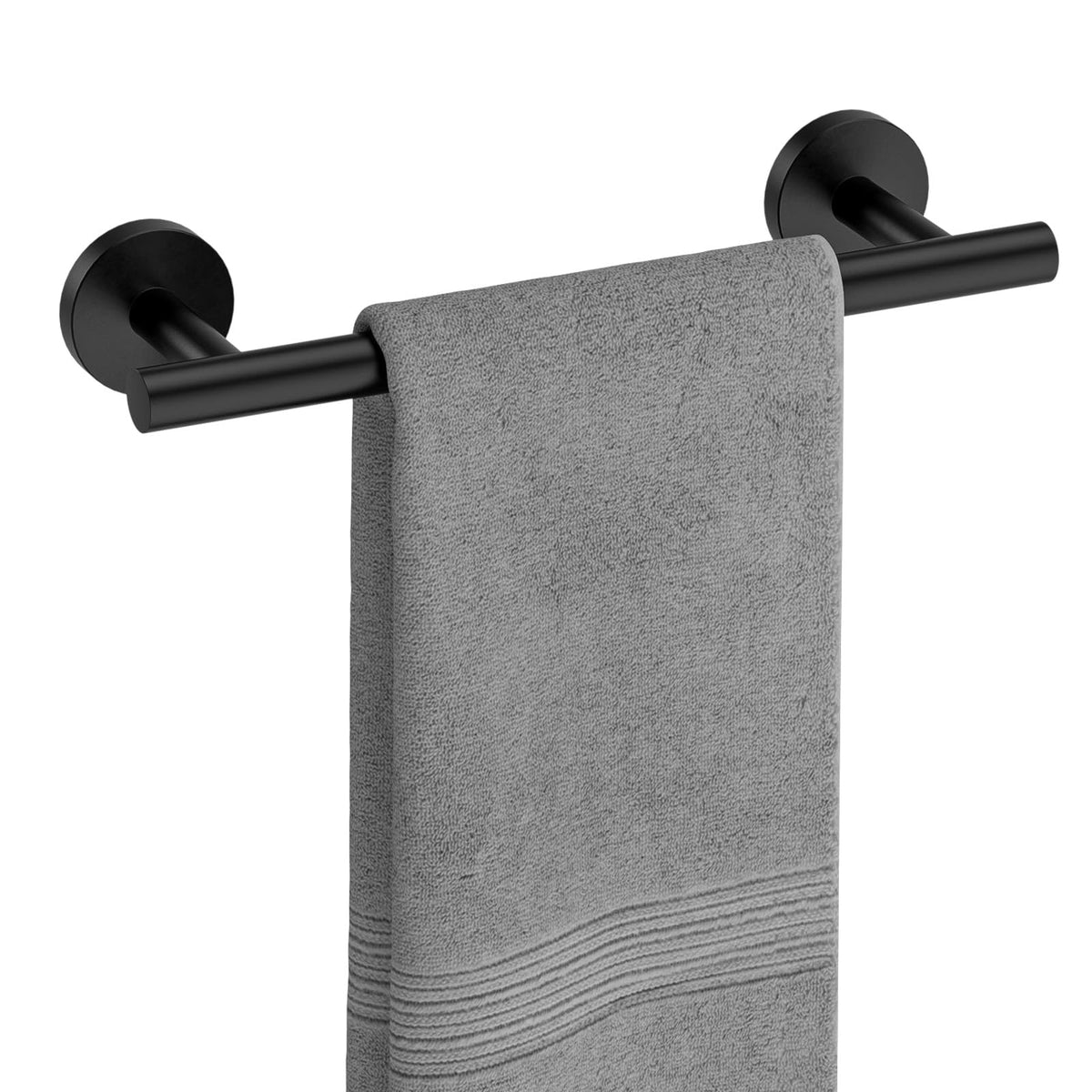 USHOWER Brushed Nickel Towel Bar, 24-Inch Towel Racks for Bathroom