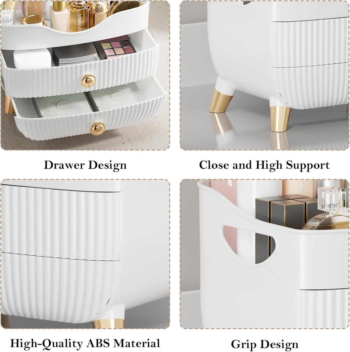 Makeup Organizer Countertop, Large Capacity Skincare Organizer for Vanity