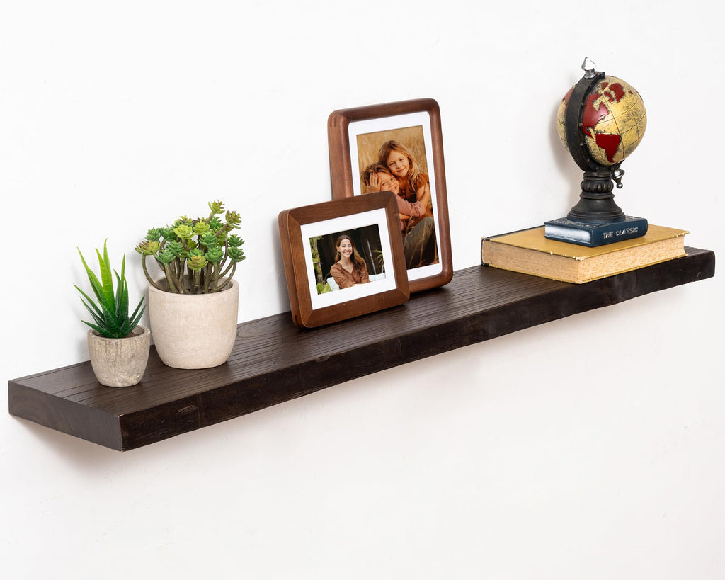 Marsmiles 48in Solid Wood Floating Shelves for Wall, 1Pack|Walnut