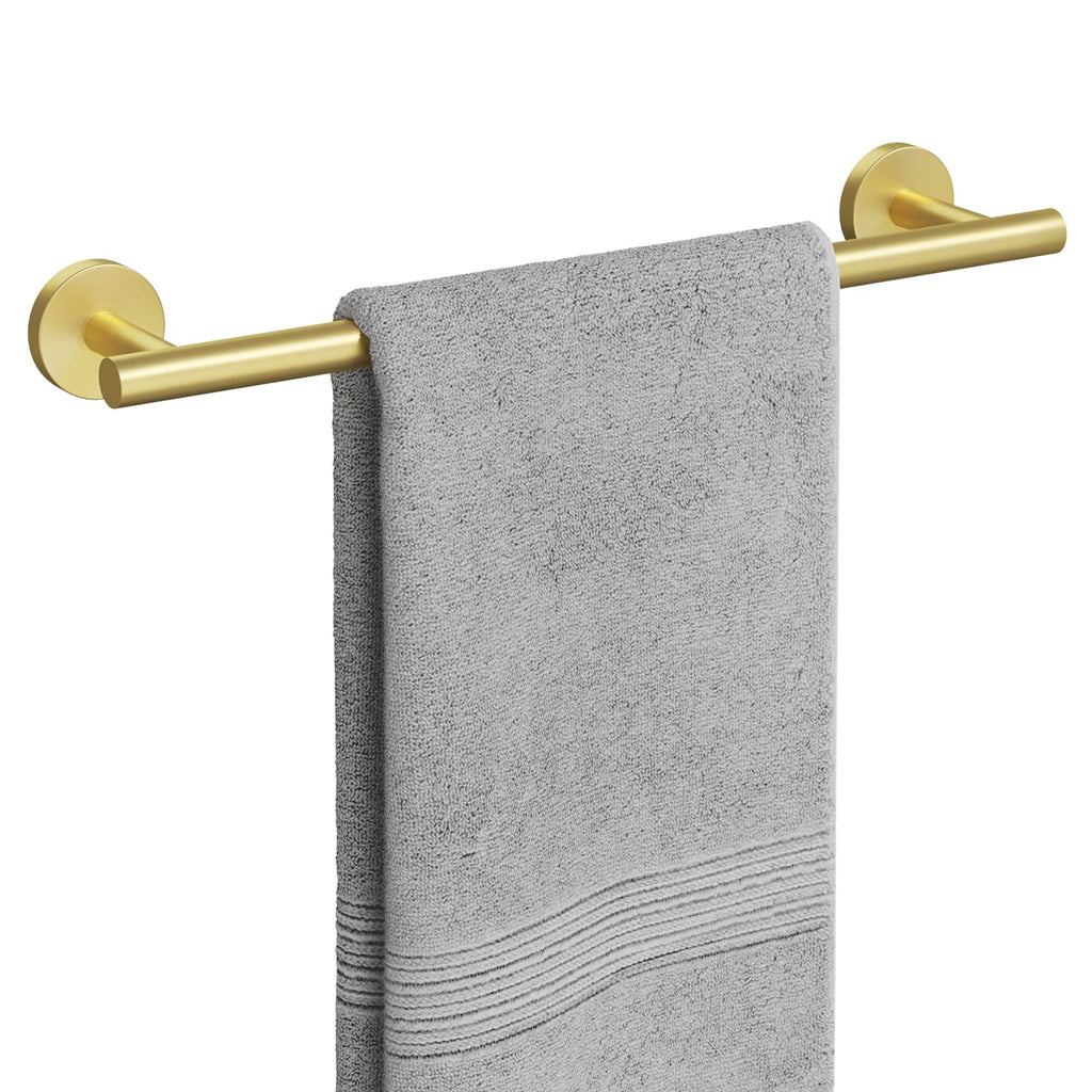 USHOWER Brushed Nickel Towel Bar, 24-Inch Towel Racks for Bathroom