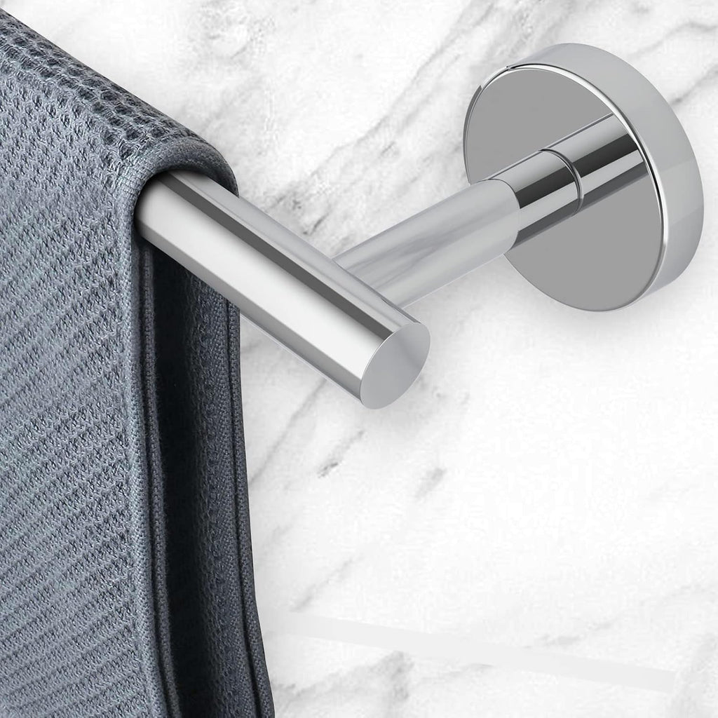 Newfun 10 Pieces Polished Chrome Bathroom Hardware Set 24 Inch