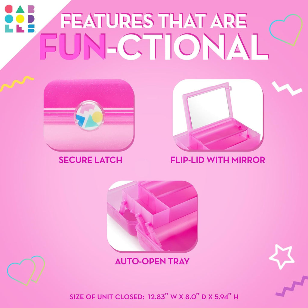 Caboodles On-the-go girl cosmetic organizer, Bubblegum Marble