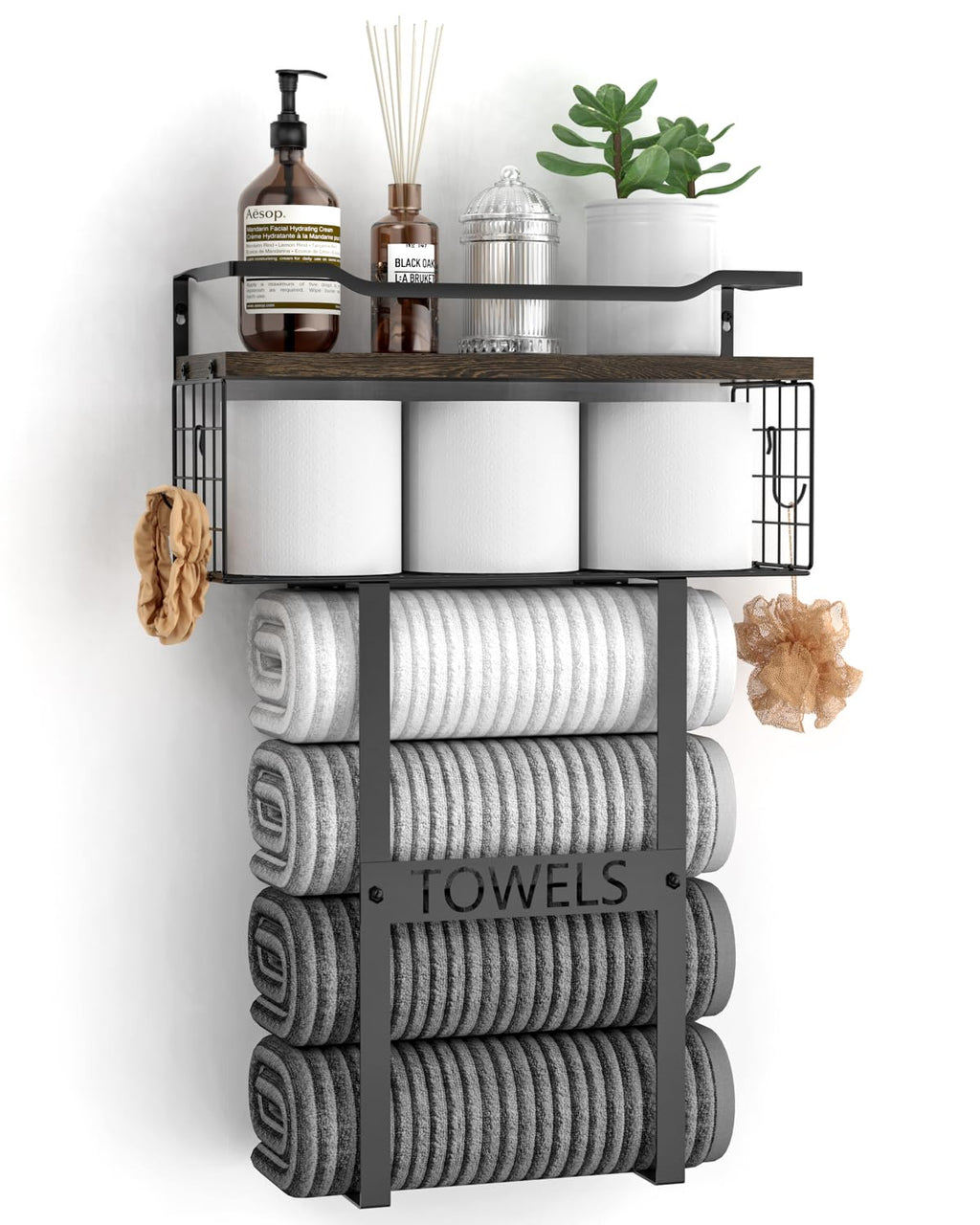 Aetyord Towel Racks for Bathroom Wall Mounted Towel Storage Organize
