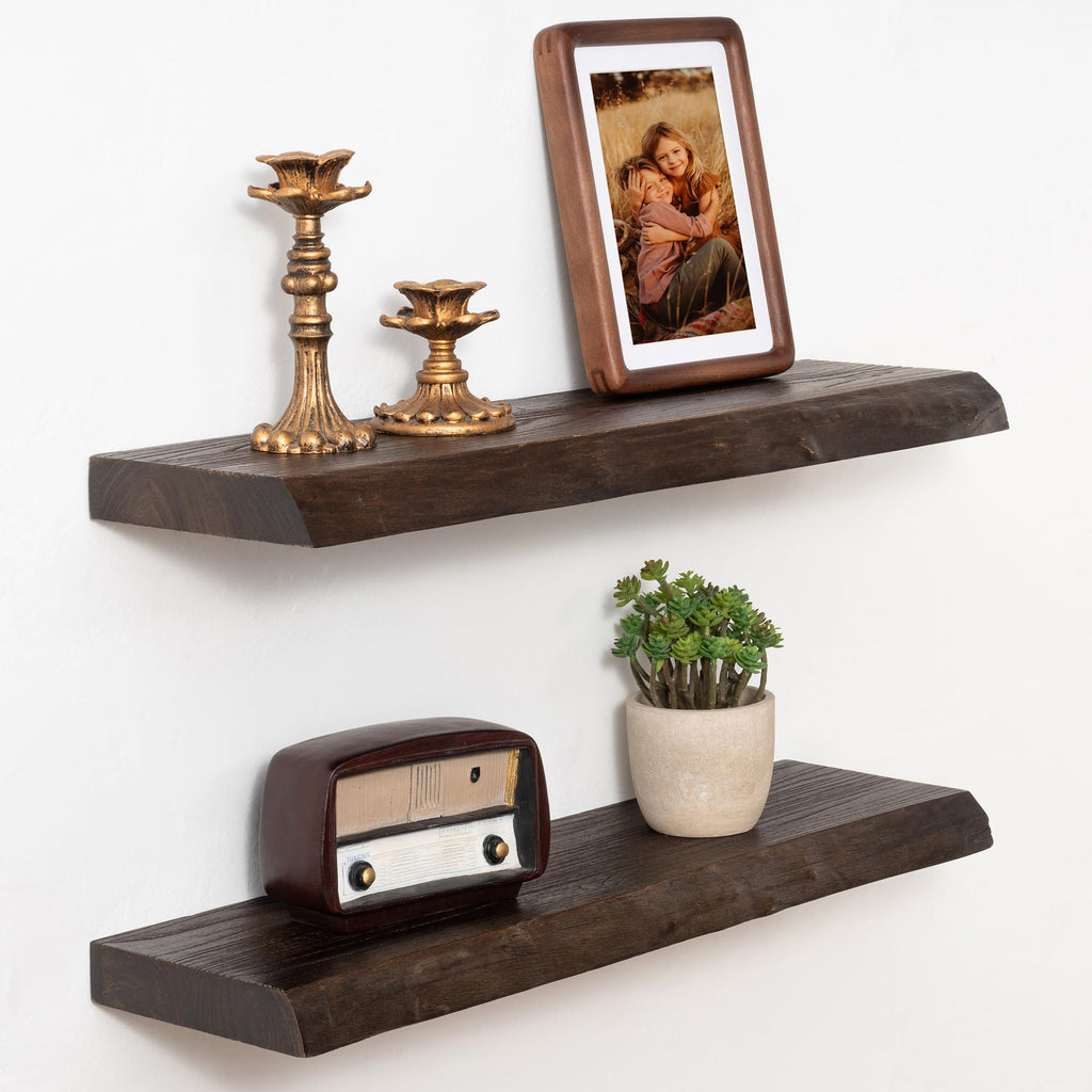 Marsmiles 48in Solid Wood Floating Shelves for Wall, 1Pack|Walnut