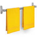 Powools Matte Black 24" Towel Rack, Rustproof Wall Mounted Towel Bar