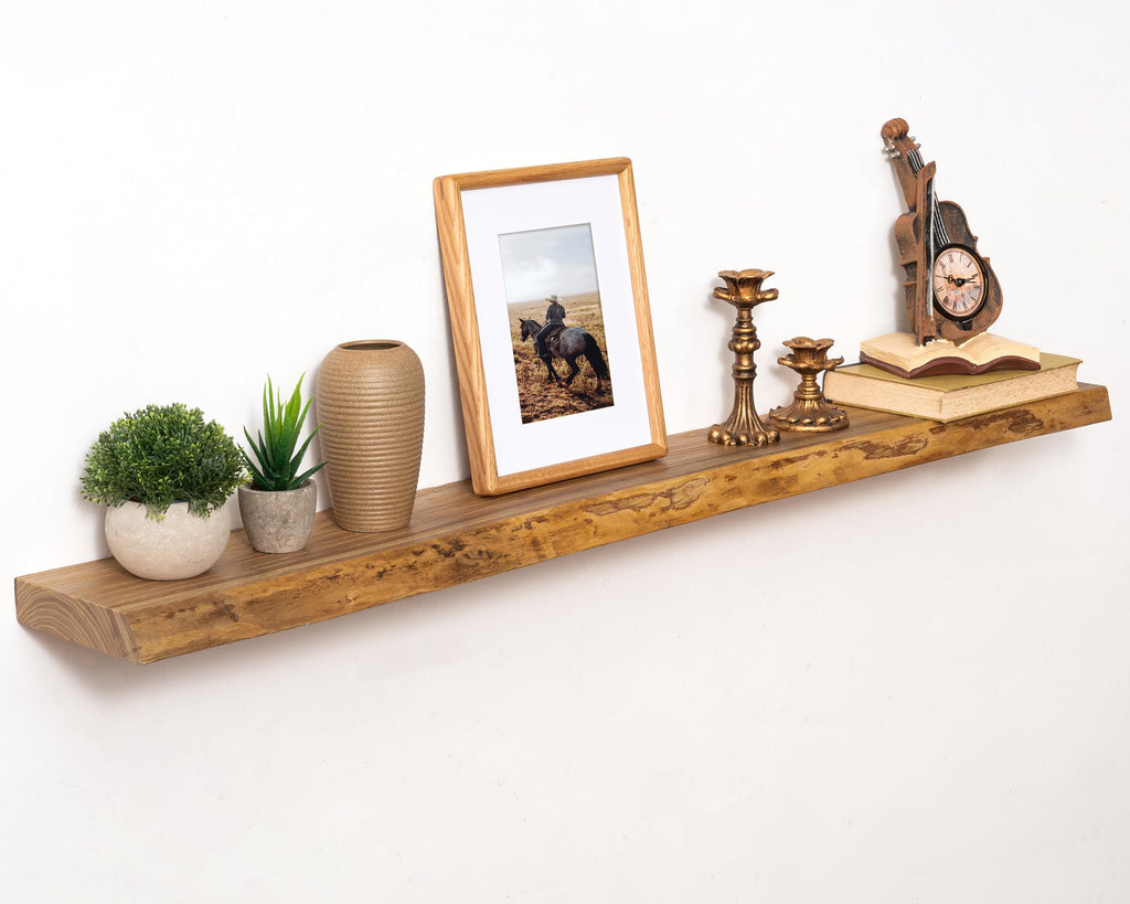 Marsmiles 48in Solid Wood Floating Shelves for Wall, 1Pack|Walnut
