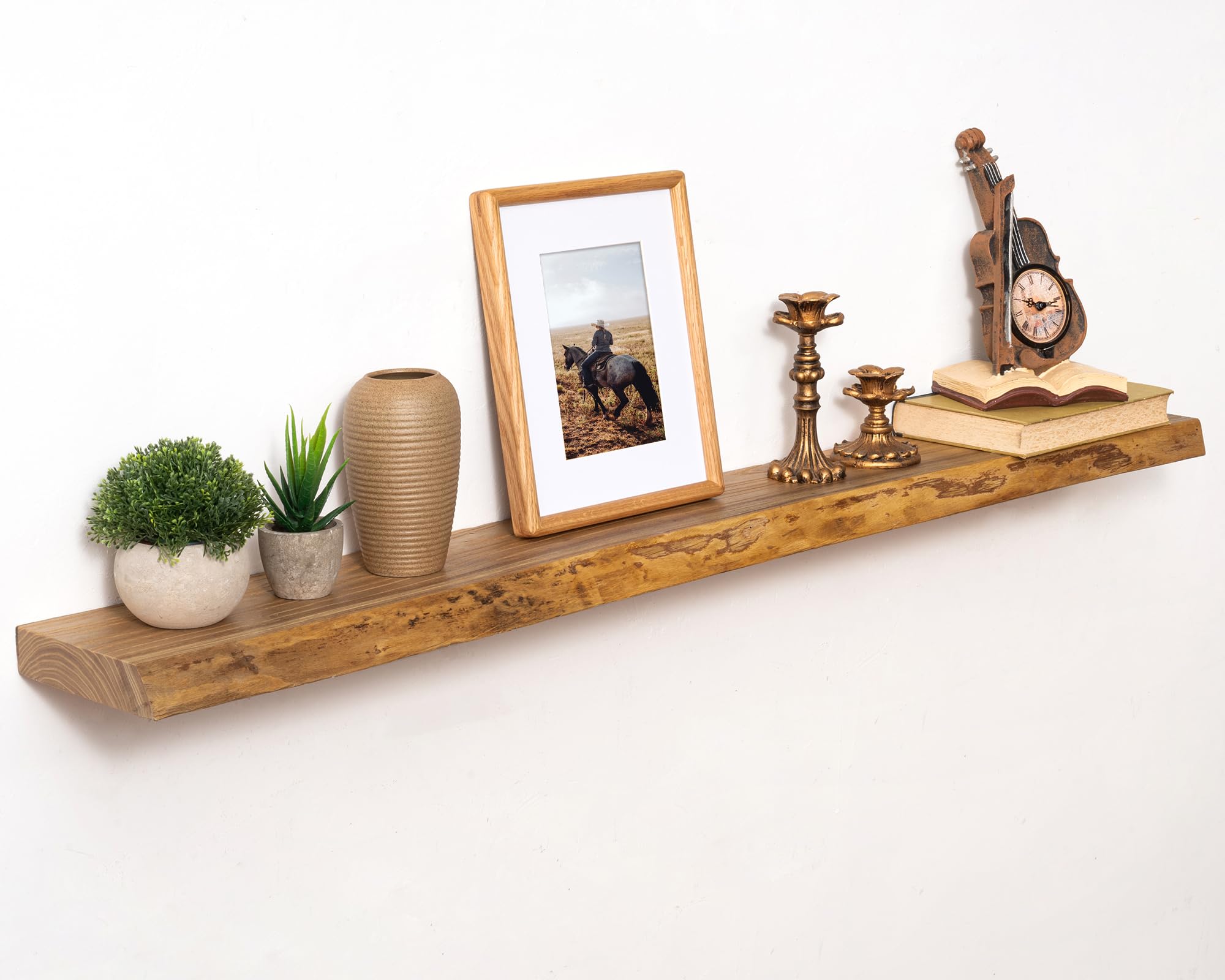Marsmiles 48in Solid Wood Floating Shelves for Wall, 1Pack|Walnut