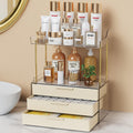 Anylady Bathroom Organizers and Storage, Makeup Organizer (Sturdy Durable Attractive), Ideal for Vanity, Countertop, Counter, Perfume, Skincare, Cabinet, Cosmetic, Dresser Organizer (deep black)