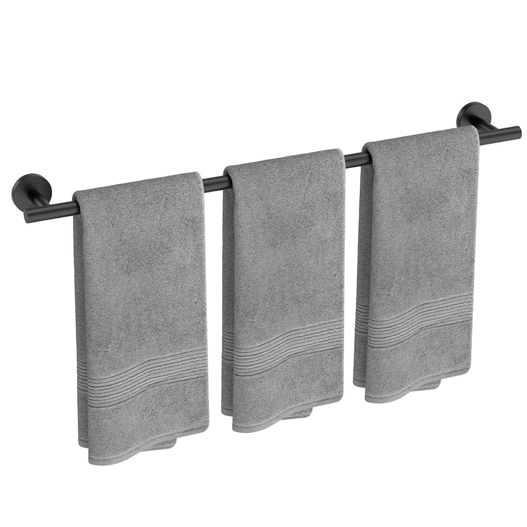 USHOWER Brushed Nickel Towel Bar, 24-Inch Towel Racks for Bathroom
