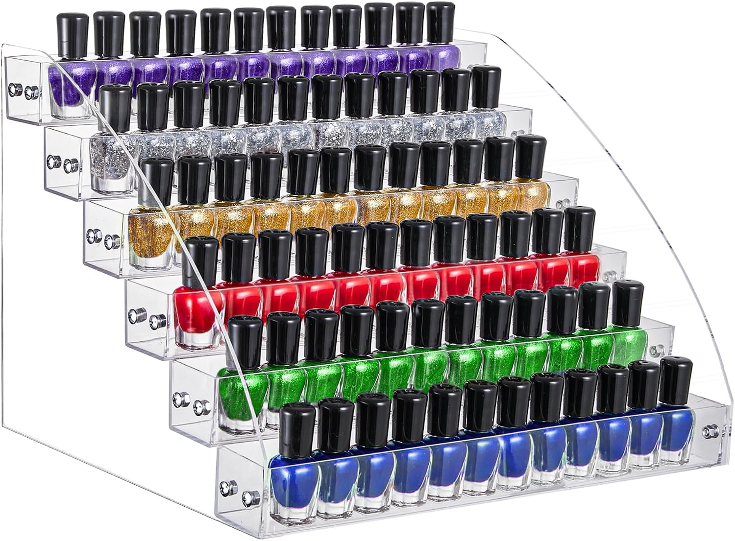 KINGROW Nail Polish Organizer, Acrylic Paint Display for table 6 Tier