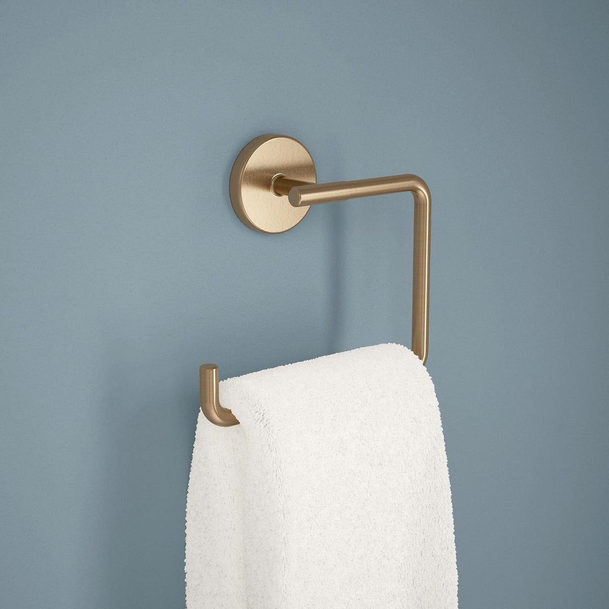 Delta Hand Towel Holder | Square Champagne Bronze Ring for Hanging Towels in Kitchen, Bathroom | Trinsic Accessories