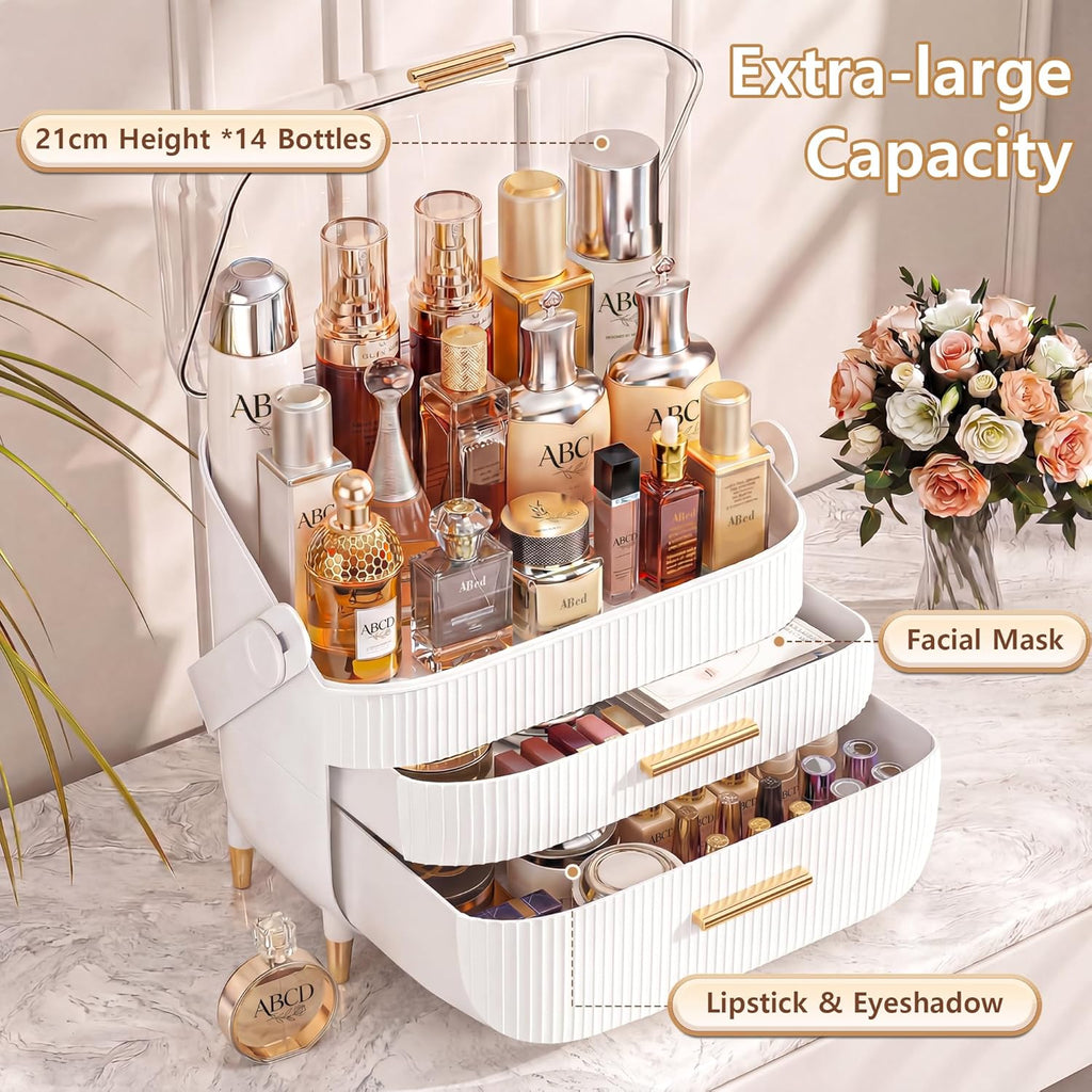 NestOrganix Makeup Organizer Skincare Organizers With Drawers