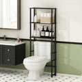 Furinno Turn-N-Tube Over The Toilet Storage, 5-Shelf Over The Toilet Organizer, Freestanding Space Saver Bathroom Shelf, for Bathroom Organizers and Storage, Plain White