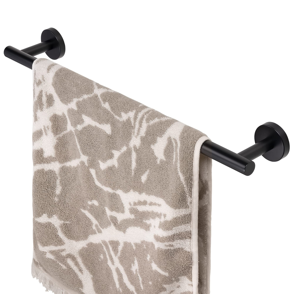 HITSLAM Brushed Nickel 18 Inch Towel Bar for Bathroom, SUS304 Stainless Steel Bathroom Towel Rack Wall Mounted, Modern Home Decor Bath Towel Holder with Hardware Accessories (Total Length 19.8 Inch)