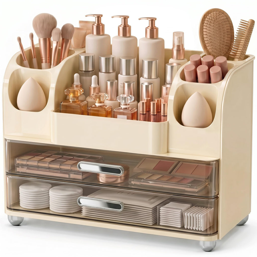 Large Makeup Organizer Countertop for Vanity Skincare Organizers