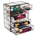 Sorbus 6-Drawer Makeup Organizer with Small & Wide Drawers (Clear)