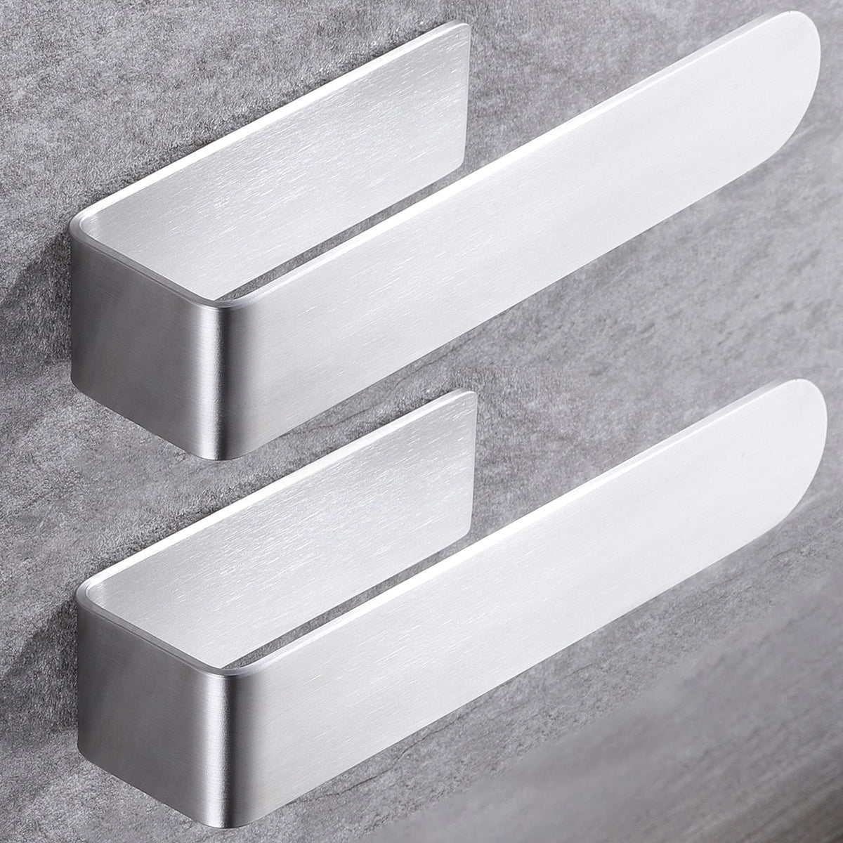 Taozun Hand Towel Holder/Hand Towel Ring - Self Adhesive Bathroom Towel Bar Stick on Wall, SUS 304 Stainless Steel Brushed