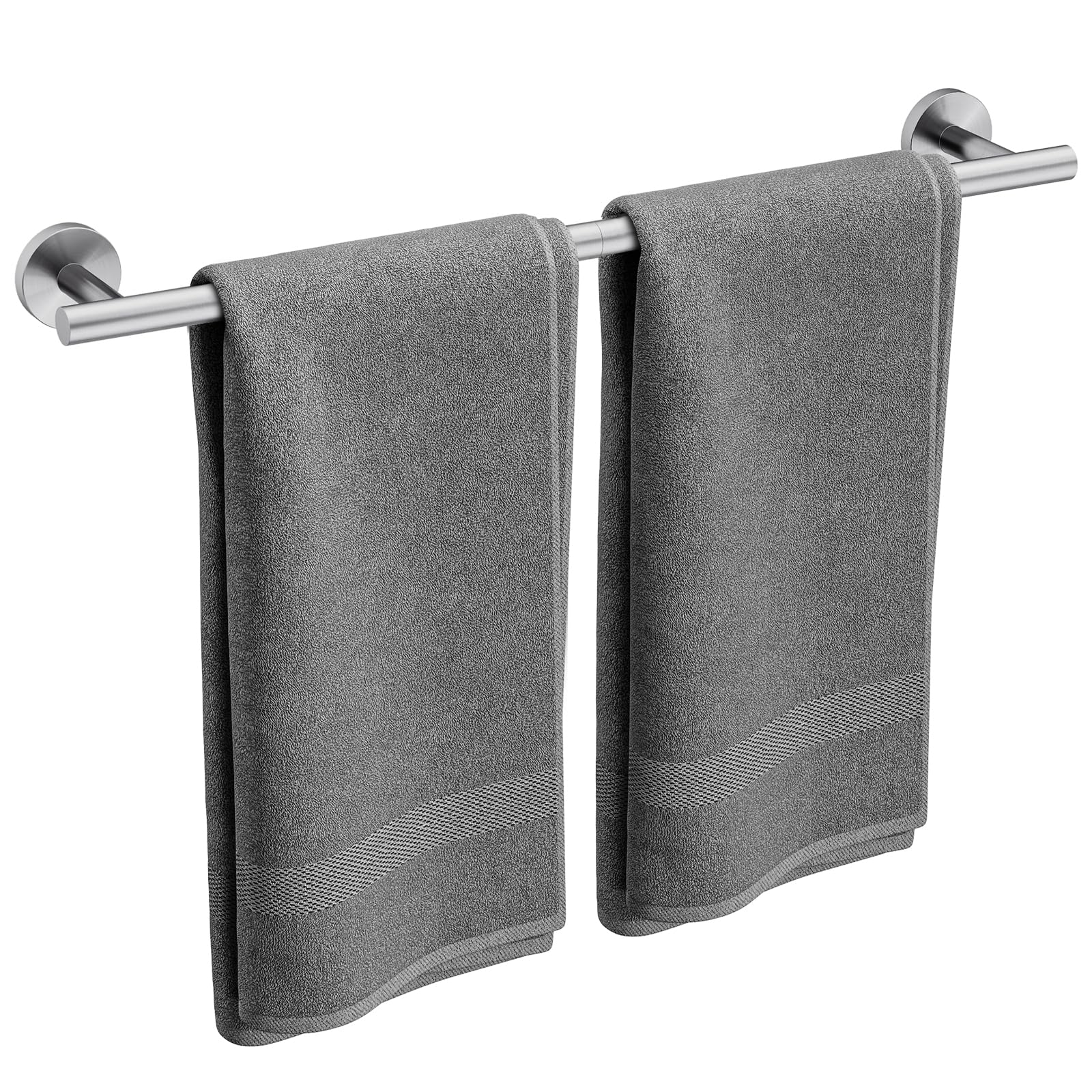 Matte Black Towel Bar, 24 Inch Bathroom Towel Rack