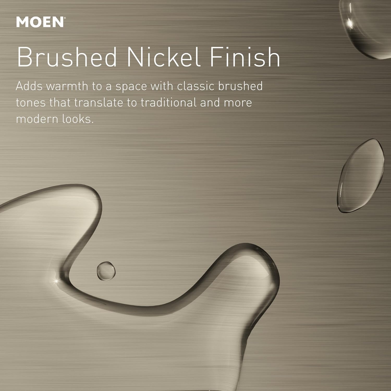 Moen Retreat Collection Brushed Nickel Bathroom Hand Towel Ring with Wall Mount Hardware, DN8386BN