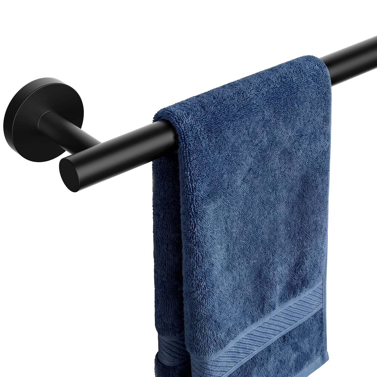5-Piece Brushed Nickel Bathroom Towel Bar Set,24" Bathroom Hardware Kit