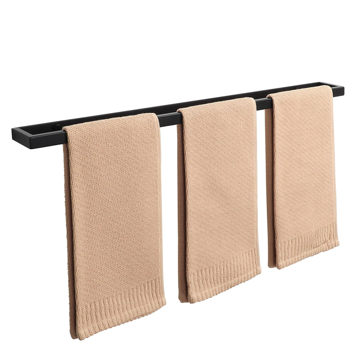 Alise 8 Inch Hand Towel Holder Black Towel Bar for Bathroom Wall Mounted