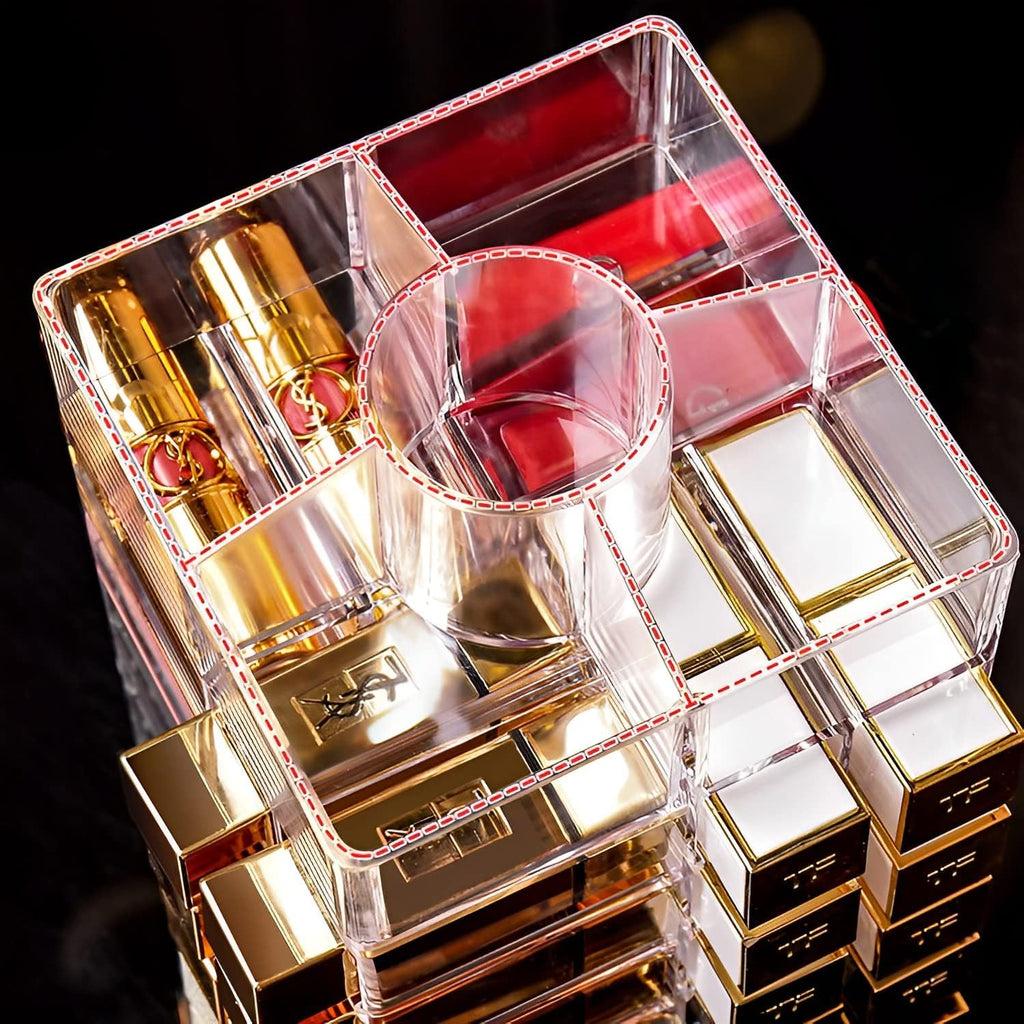 Sooyee 360 Degree Rotating Lipstick Organizer Holder, 53 Spaces